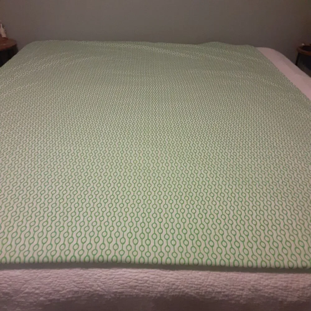 Ikea Rodved Duvet & 2 Pillow Cases Irish Green/White